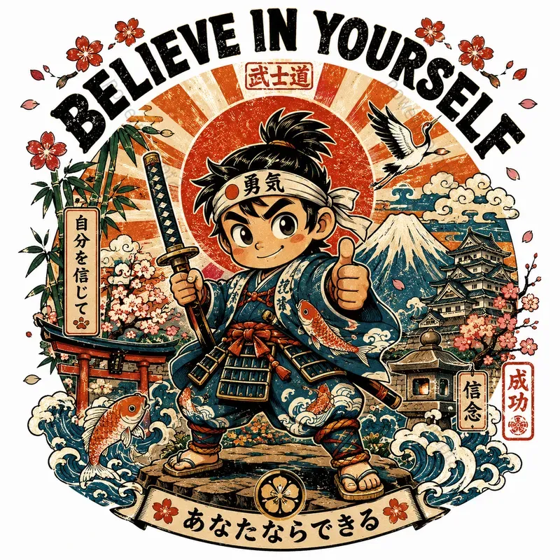 Japanese Retro Mascot Tshirts