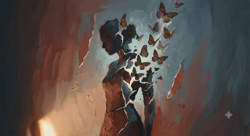 Surreal Dissolving Silhouette Art