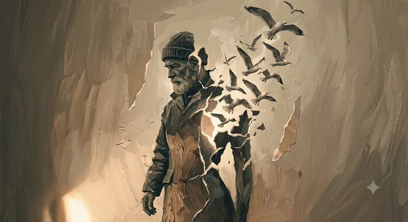 Surreal Dissolving Silhouette Art