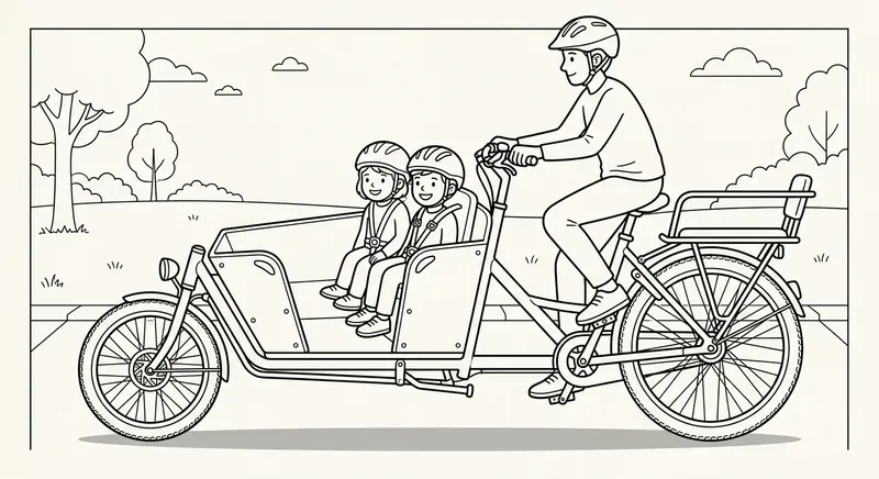 Urban Transit Coloring Scenes
