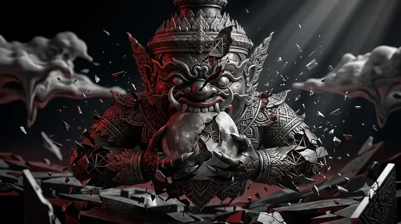 Surreal Thai Pattern Fractured Art Prompts