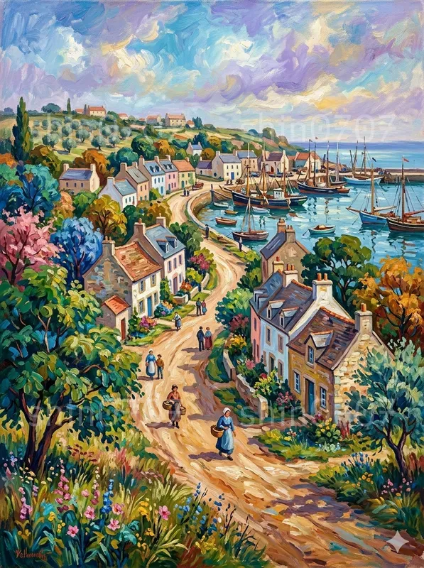 Postimpressionist Daily Life Paintings