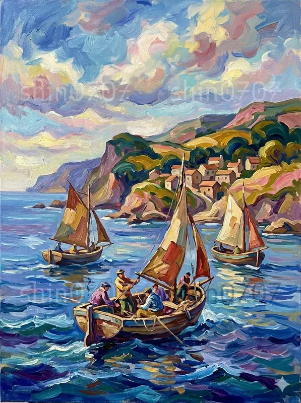 Postimpressionist Daily Life Paintings