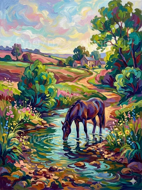 Postimpressionist Daily Life Paintings