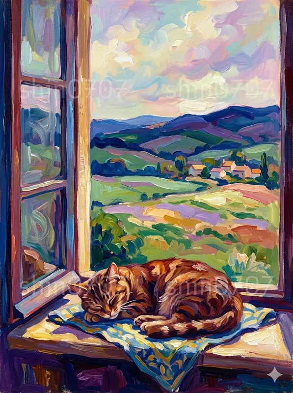 Postimpressionist Daily Life Paintings