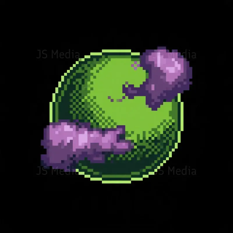 16bit Retro Scifi Planet Icons