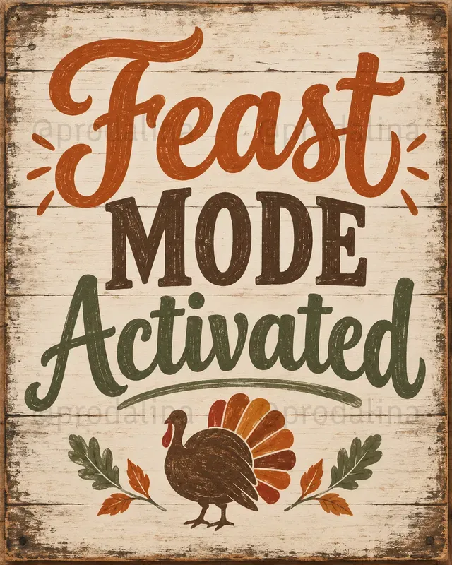 Funny Thanksgiving Wall Art