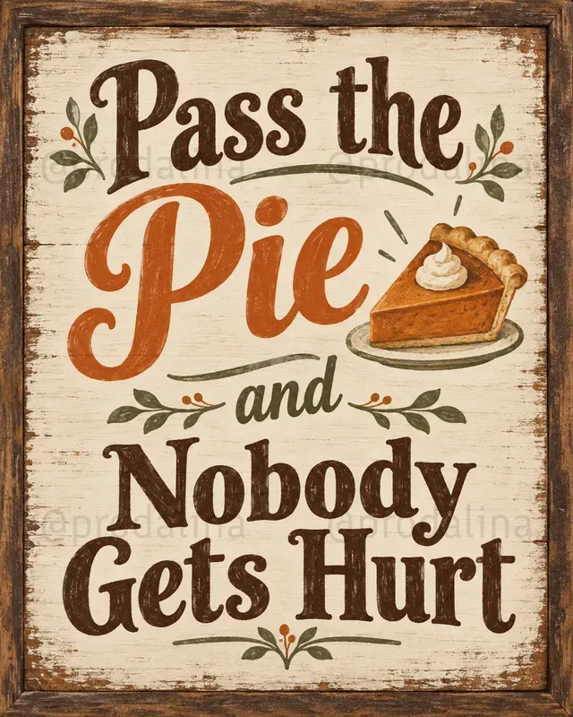 Funny Thanksgiving Wall Art