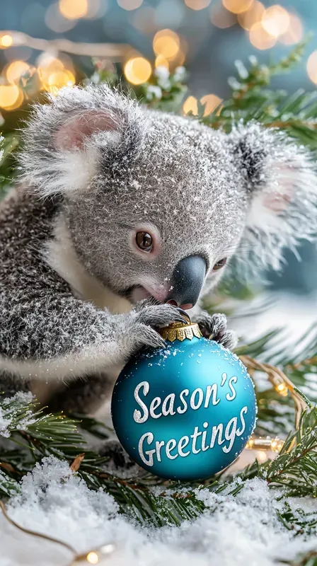 Baby Animals For Christmas Cards