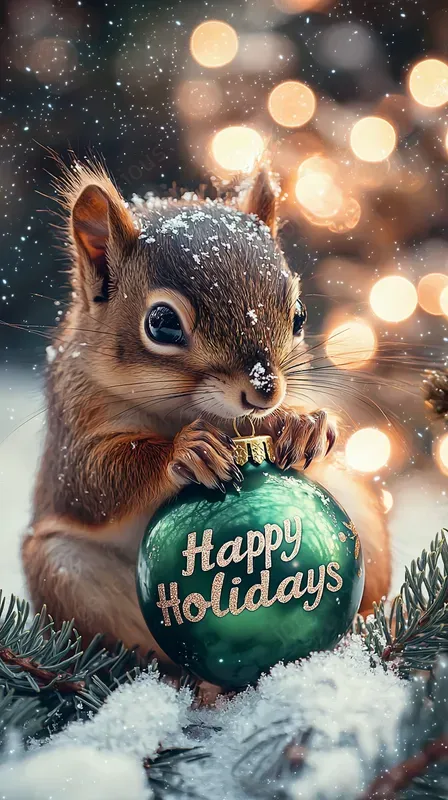 Baby Animals For Christmas Cards
