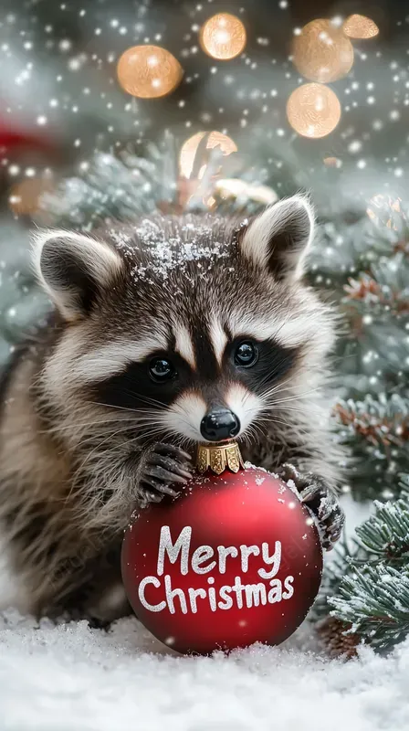 Baby Animals For Christmas Cards