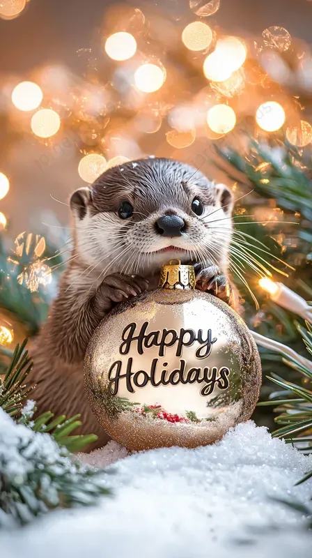 Baby Animals For Christmas Cards