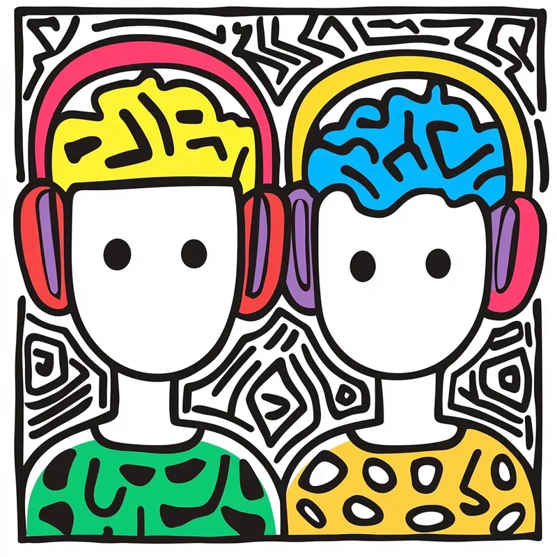 Keith Haring Style Doodle Designs