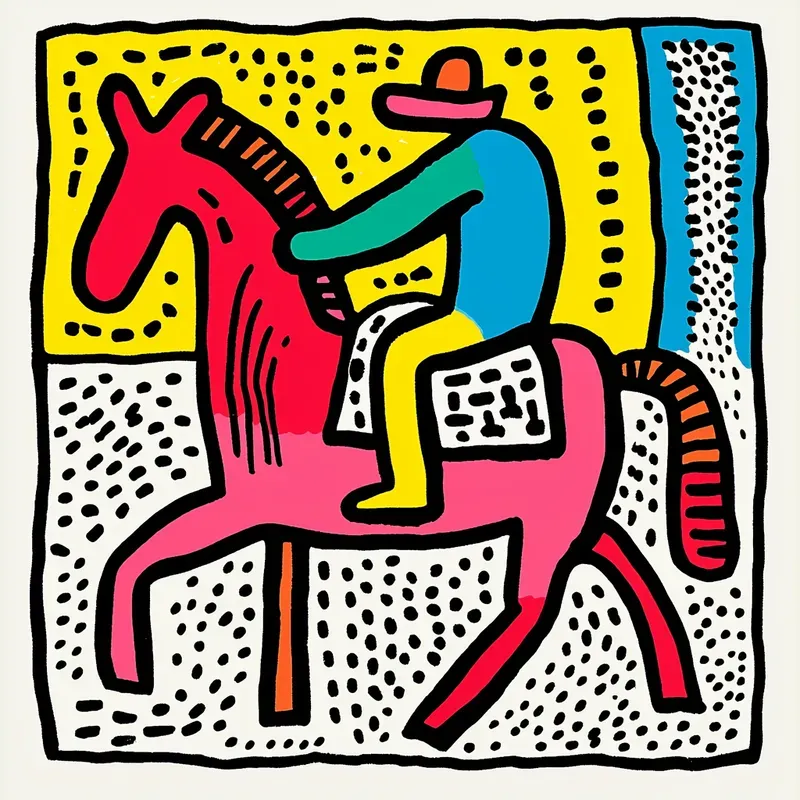 Keith Haring Style Doodle Designs
