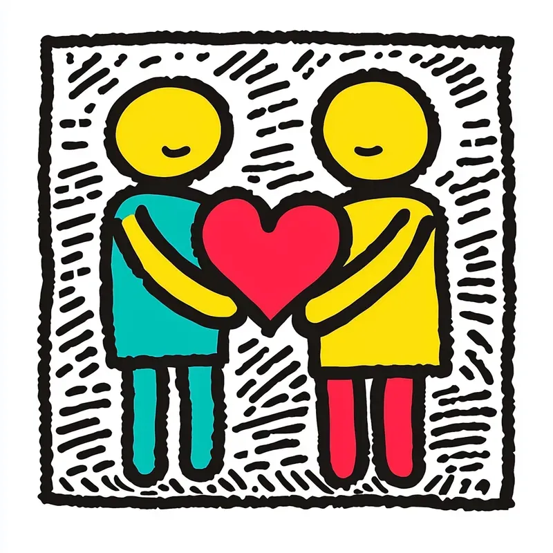 Keith Haring Style Doodle Designs