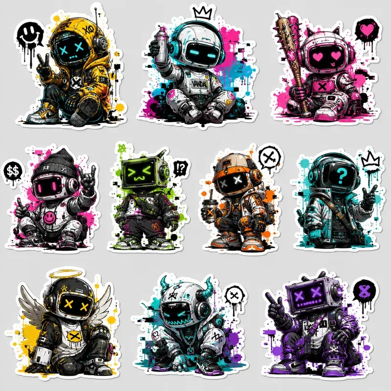Neon Graffiti Sticker Pack Collections