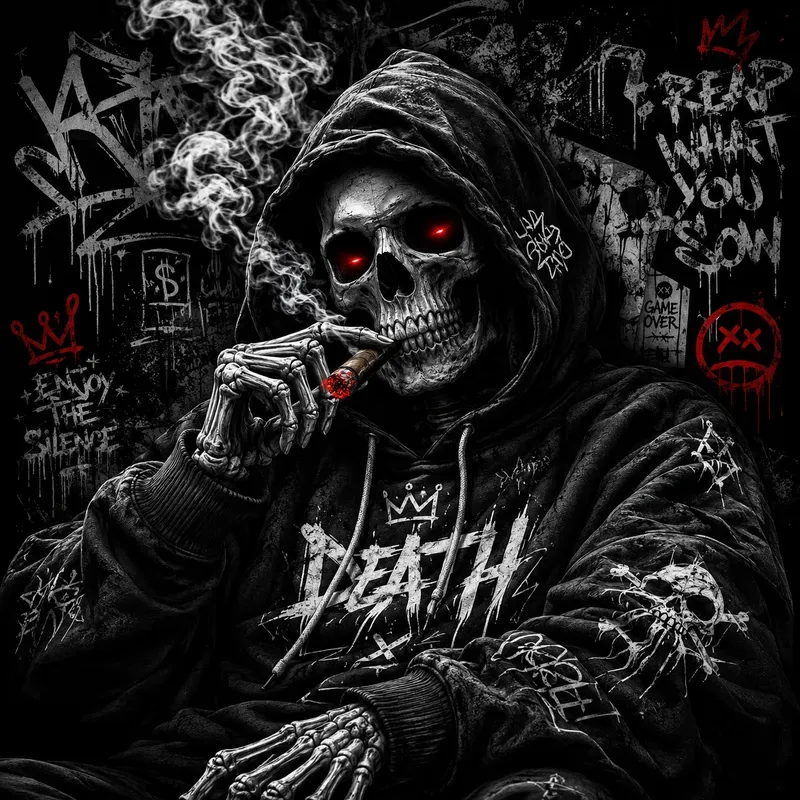 Dark Urban Reaper Street Art Collections
