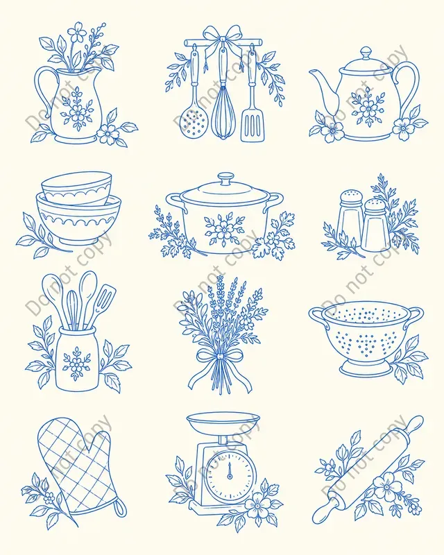 Embroidery Motif Transfer Sheets