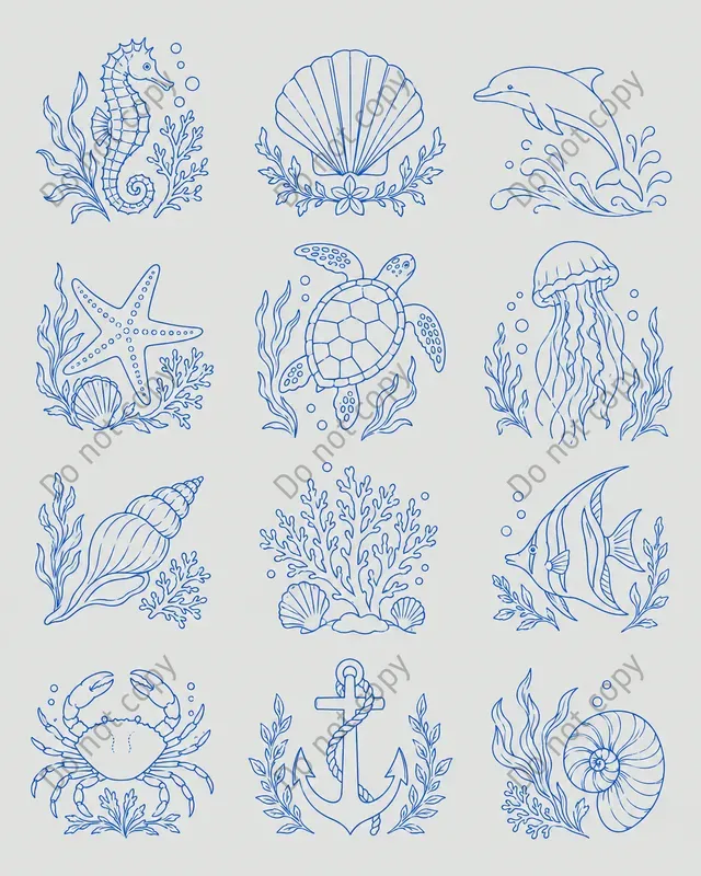 Embroidery Motif Transfer Sheets