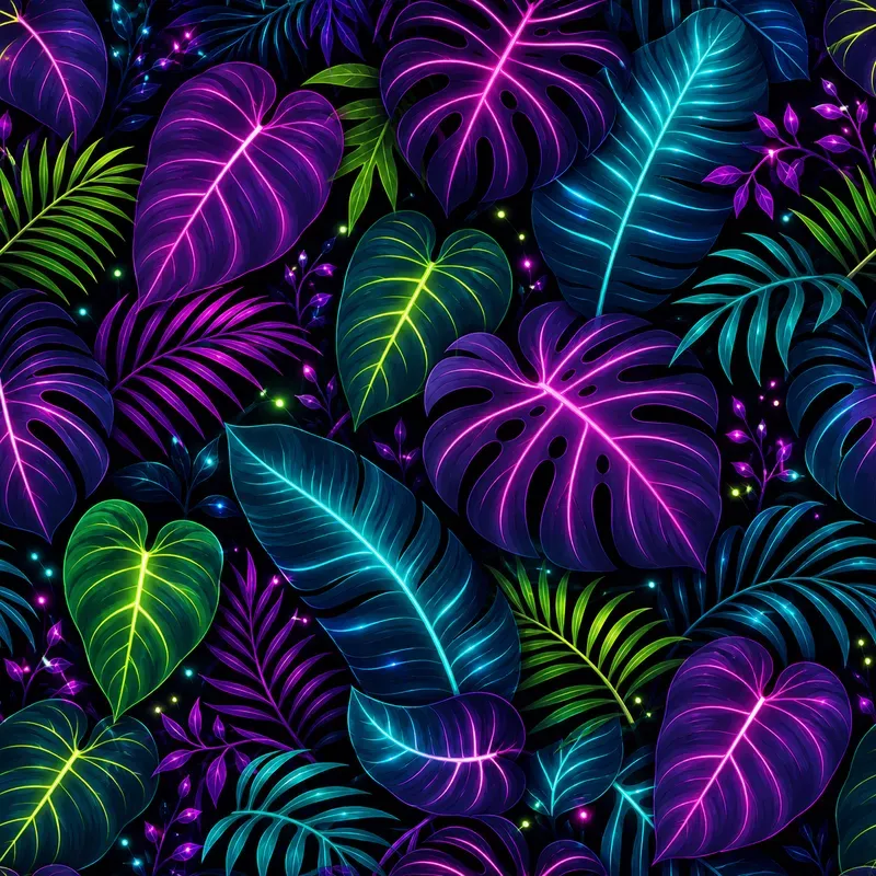 Neon Tropical Pattern Collections
