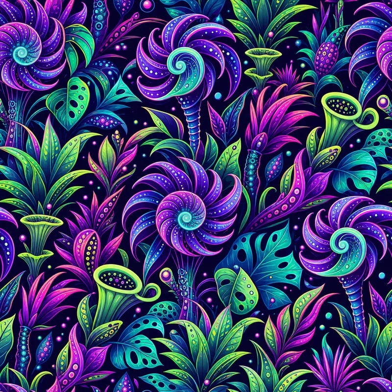 Neon Tropical Pattern Collections