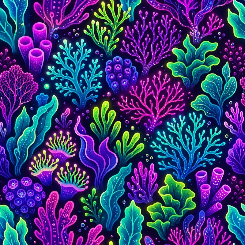 Neon Tropical Pattern Collections