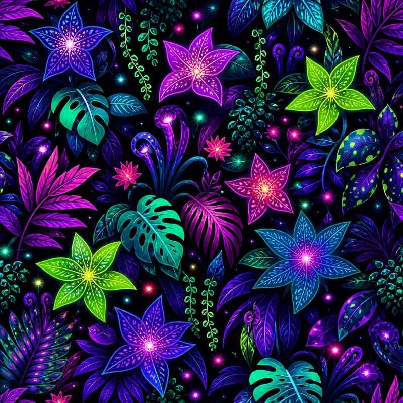 Neon Tropical Pattern Collections