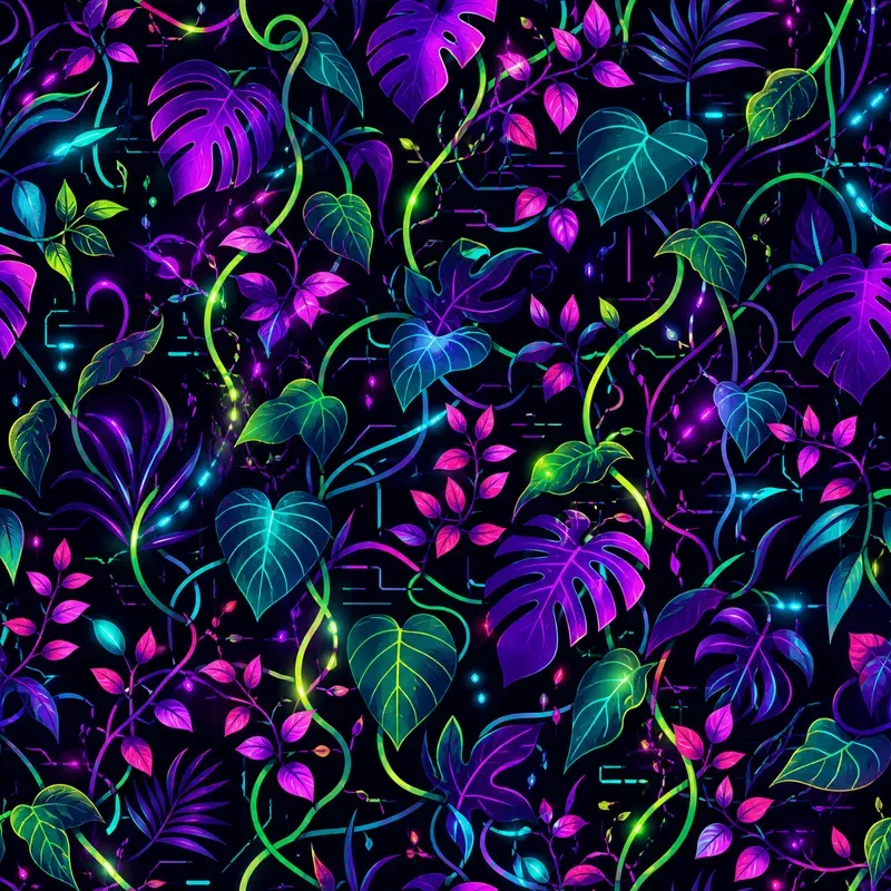 Neon Tropical Pattern Collections