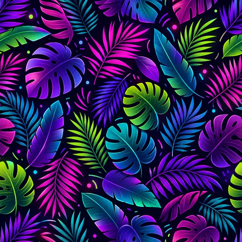 Neon Tropical Pattern Collections