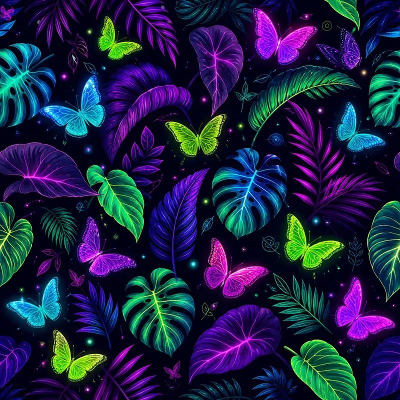 Neon Tropical Pattern Collections