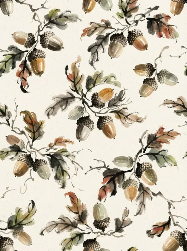 East Asian Ink Wash Seamless Patterns