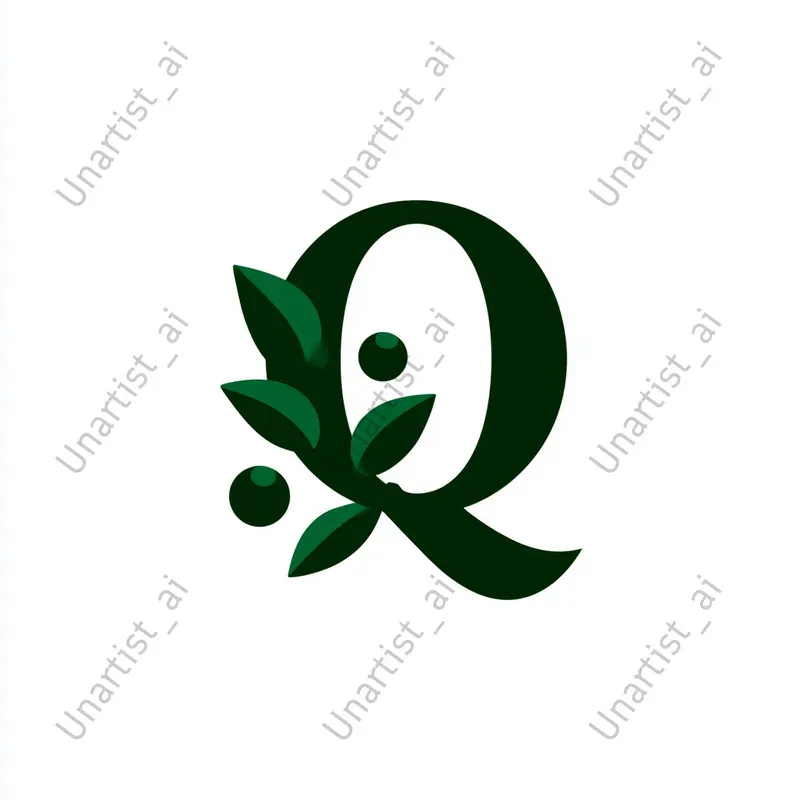 Organic Foliage Letter Emblems