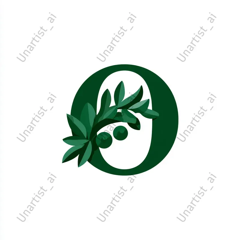 Organic Foliage Letter Emblems