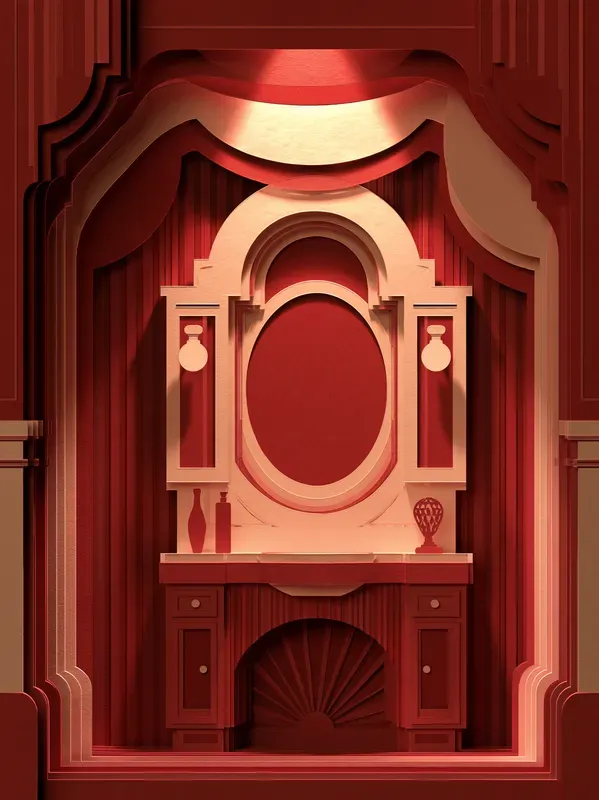 Paper Diorama Cozy Room Scenes