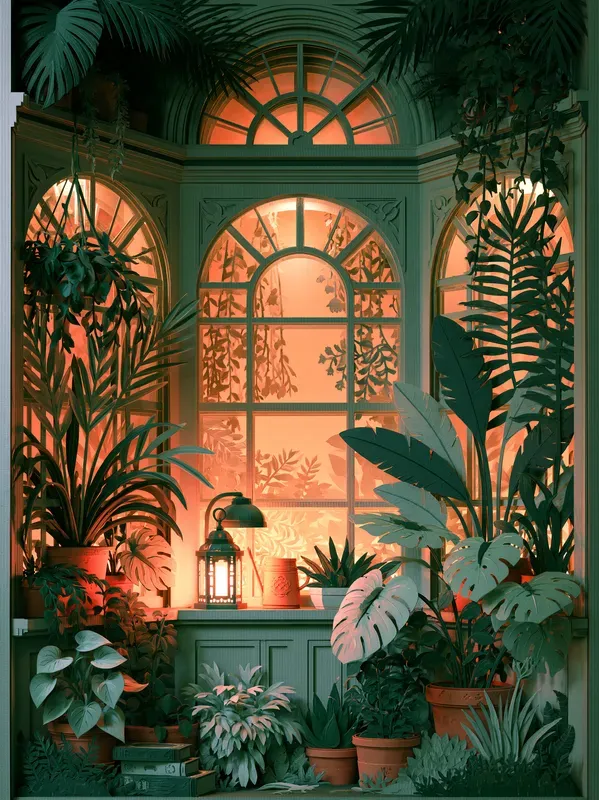 Paper Diorama Cozy Room Scenes