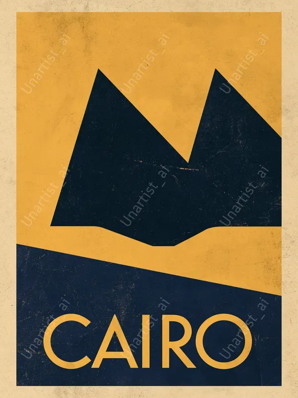 Bauhaus Minimalist Travel Posters