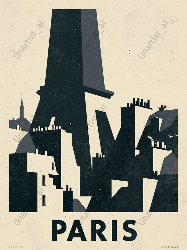 Bauhaus Minimalist Travel Posters