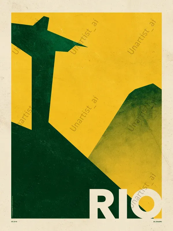 Bauhaus Minimalist Travel Posters
