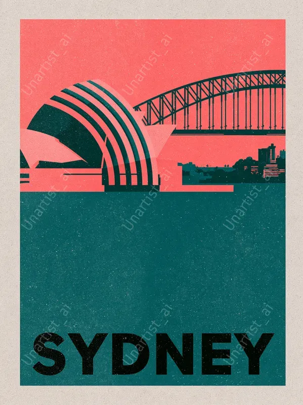 Bauhaus Minimalist Travel Posters