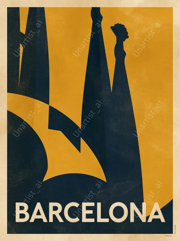 Bauhaus Minimalist Travel Posters