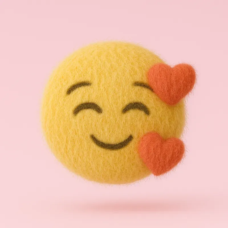 Fuzzy Emoji Objects 3D