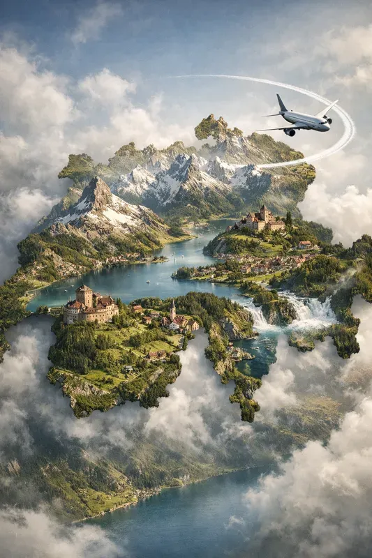 Travel Map Illustration Generator