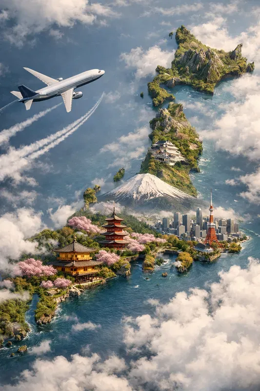 Travel Map Illustration Generator