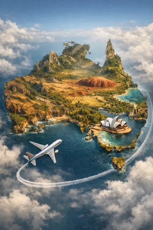 Travel Map Illustration Generator