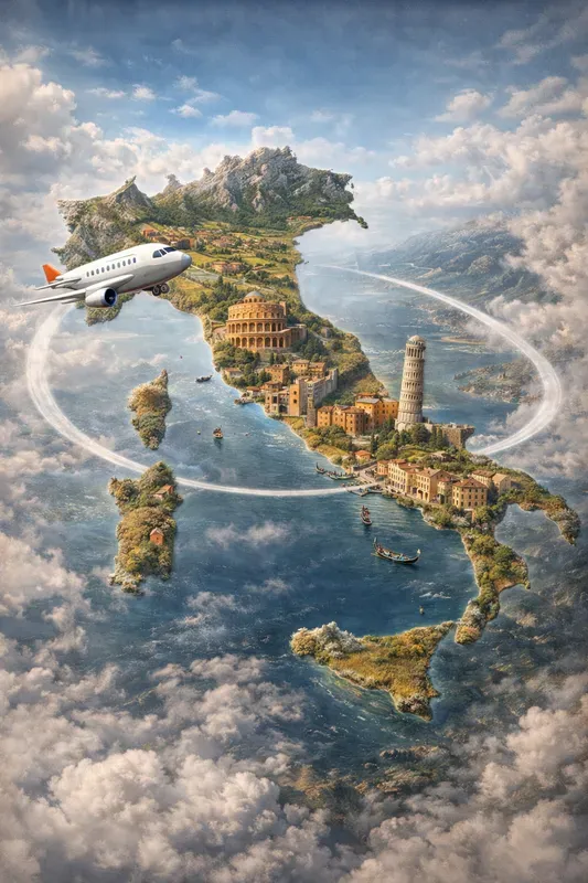 Travel Map Illustration Generator
