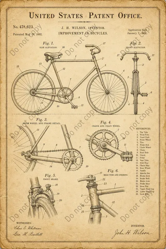 Vintage Patent Print Posters