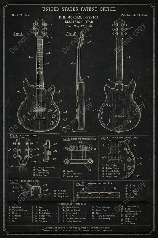 Vintage Patent Print Posters
