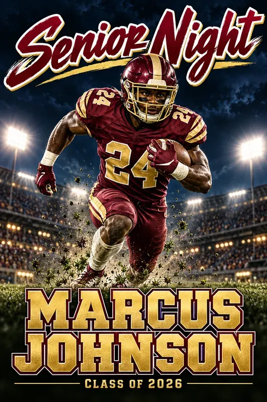 Senior Night Sports Poster Designs