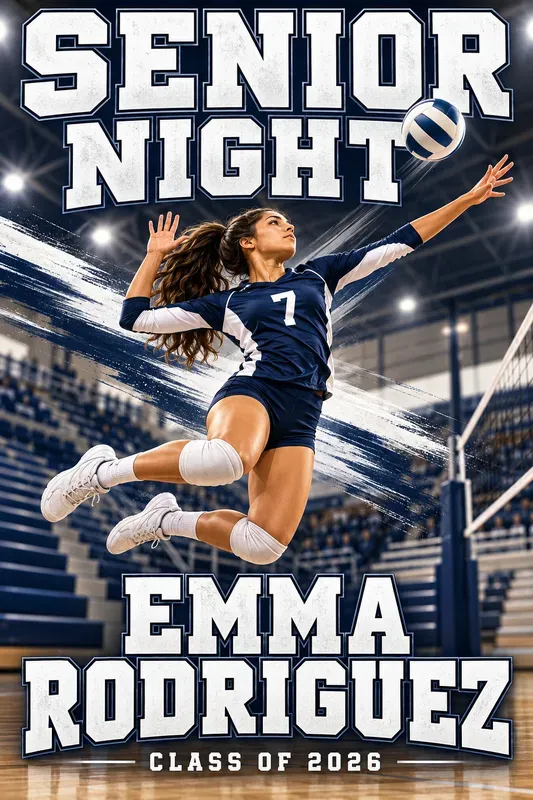 Senior Night Sports Poster Designs