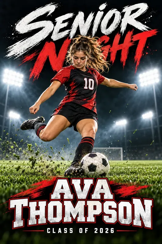 Senior Night Sports Poster Designs